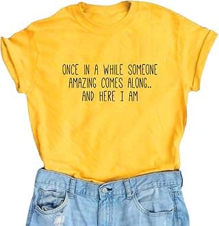 BLACKMYTH Women's Graphic Funny T Shirt Cute Tops Teen Girl Tees