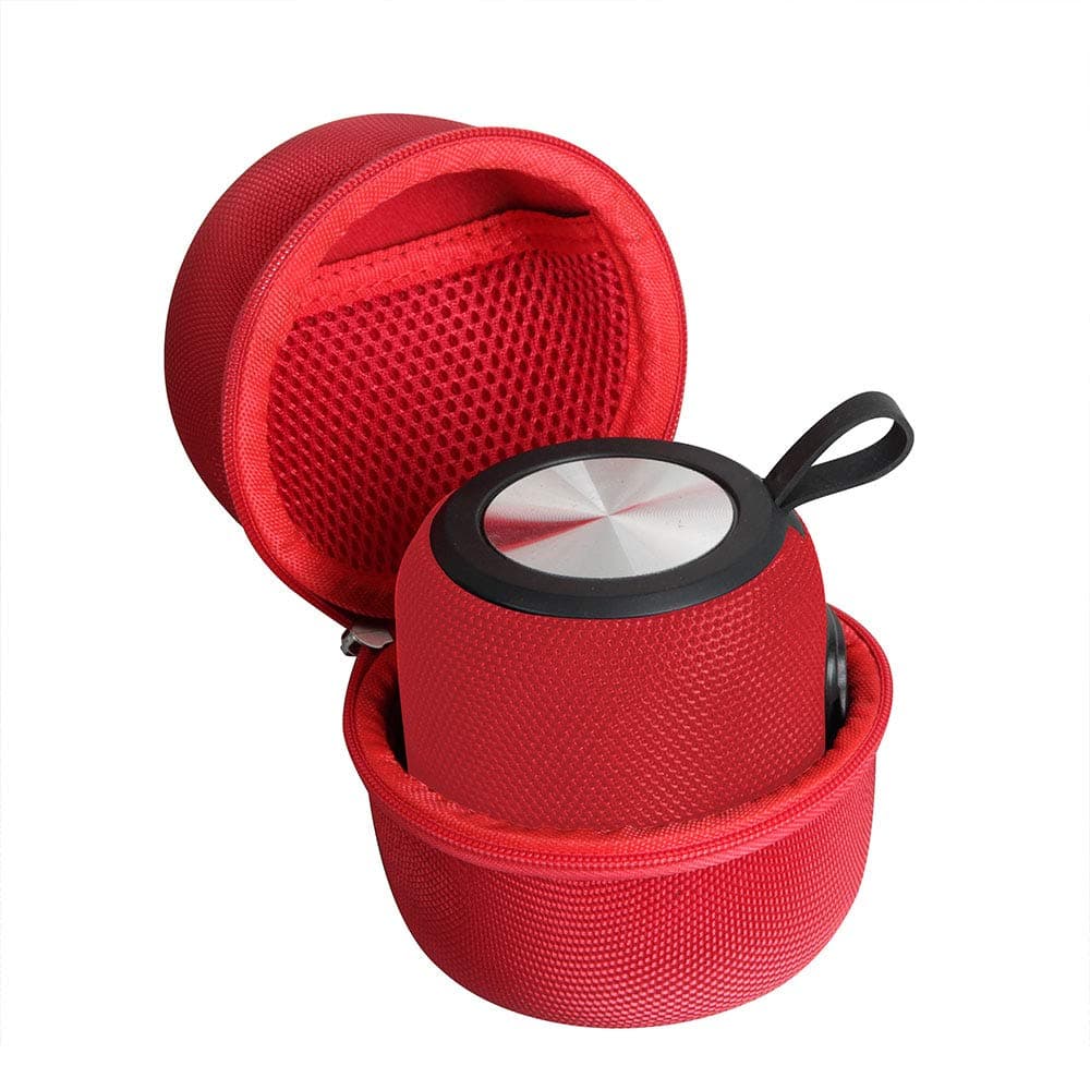 Hermitshell Hard Travel Case for SANAG Bluetooth 5.0 Dual Pairing Loud Wireless Mini Speaker (Red)
