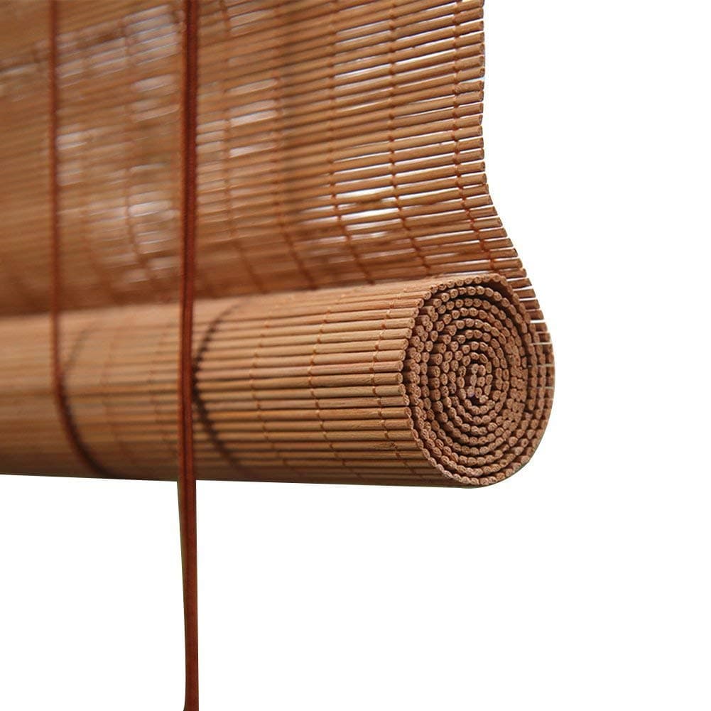 Deevin Bamboo Roller Blinds, Natural Roller Blinds, Blackout Blinds For Windows, Light Filtering Roman Blinds, Natural/Breathable/Healthy, Customizable
