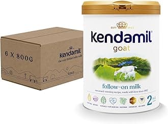 (6x800g) Kendamil Goat Follow On Milk, Stage 2 – British Made, Goat Whole Milk Formula – with HMOs, with A2Milk, No Palm Oil, No Fish Oil, No SOYA, No GMOs