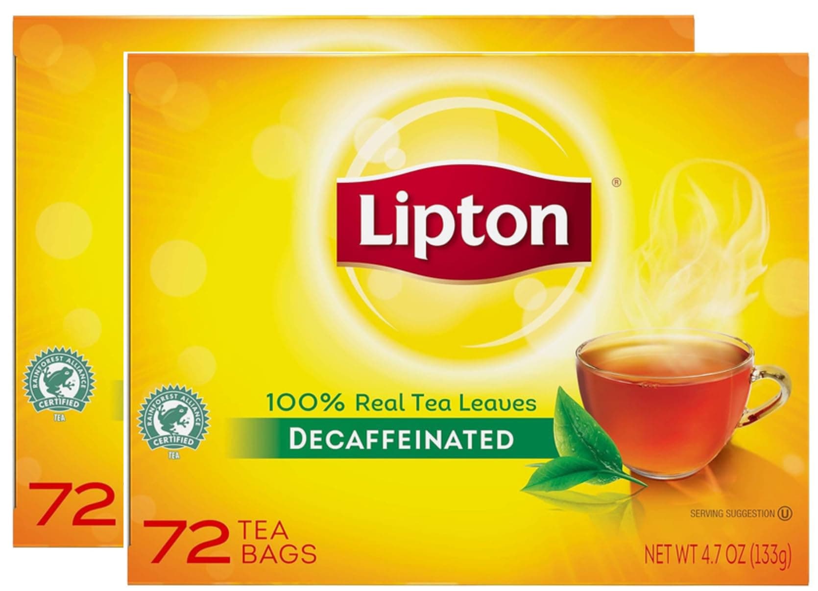 Lipton Decaffeinated Black Tea, 75 Count