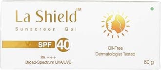 Glenmark La Shield La Shield Sunscreen Gel SPF 40, White, 60 g