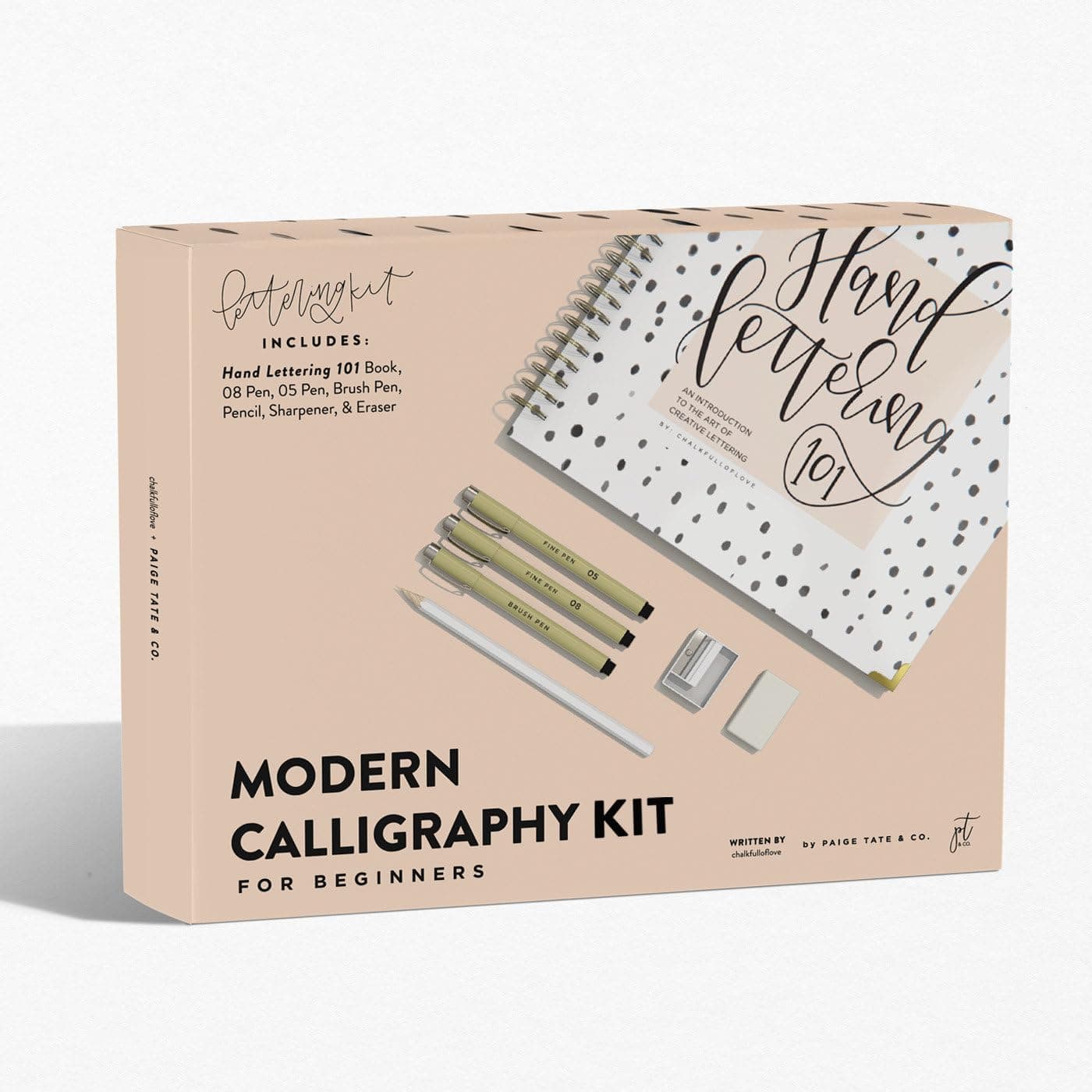 Modern Calligraphy Set for Beginners: A Creative Craft Kit for Adults featuring Hand Lettering 101 Book, Brush Pens, Calligraphy Pens, and More