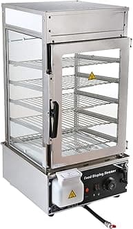 Electric Hot Food Warmer Display Case Food Steamer Bun Wamer Machine Commercial 5 layers