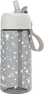 Bentgo Kids Water Bottle (Whimsy & Wonder Collection) - Leak-Proof Durable Tritan 15 oz. Cup for Kids/Toddlers 3+; Flip-Up Safe-Sip Straw for School, Sports, Daycare, Camp & More (Starry Sprinkle)