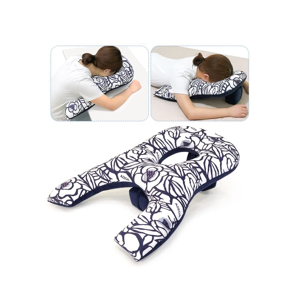 Face Down Pillow After Eye Surgery for Sleeping on Stomach Sleeper Face Hole Prone Pillows Massage Headrest for Bed Retinal Surgery Vitrectomy Recovery Equipment Post Eye Surgery Pillow (Pattern)