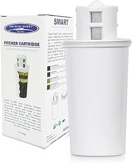 Crystal Quest Standard/Smart Water Filter Pitcher Cartridge – Advanced Filtration for Clean, Healthy Water, Removes Contaminants, Long-Lasting Design, Easy Installation, 2,000 Gallons