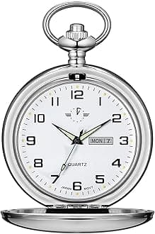 BOSHIYA Glatte Quarz Taschenuhren