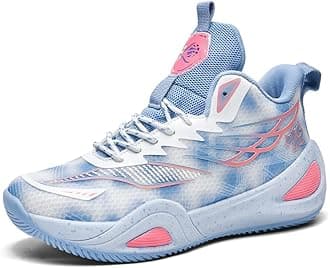 Bacury Womens Mens Basketball Shoes Breathable Non Slip Fashion Sneakers Comfortable Unisex-Adult Outdoor Sport Shoe