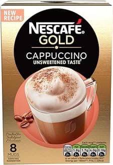 Gold Cappuccino Unsweetened Taste Sachet Powder, 113.6 Grams