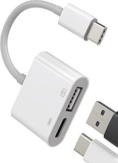 USB-C to USB Adapter(2in1) Type C Cable Accessories Thunderbolt Converter OTG 3.0 Mouse Port Dongle Compatible for Samsung for IPhone15 Pro Max Plus ipad MacBook