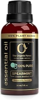 100% Plant Based Spearmint Oil for Facial Hair, Body Massage & Aromatherapy - 100% Pure & Organic Spearmint Essential Oil for Face, Skin Hair & Diffuser