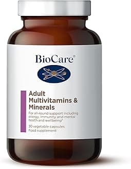 Adult Multivitamins & Minerals | For All-Round Support | Energy, Immunity, Mental Health and Wellbeing | Helps Maintian Nervous System| Uses Methyl B12 for Easy Absorption| 30 Capsules