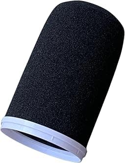 SM7b Foam Cover for Shuer SM7B, MV7 POP Filter RK345 Replacement, Windscreen with Colored Retaining O-Ring Identified Seat (White)