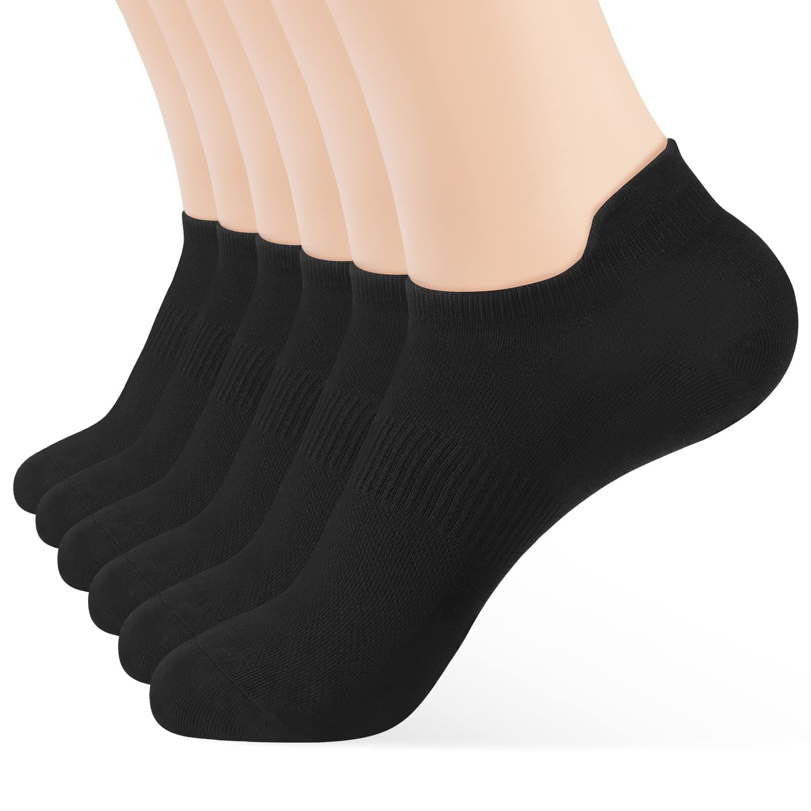 ATBITER Ankle Socks Womens and Men Thin Athletic Running Low Cut No Show Socks With Heel Tab 6-12 Pairs