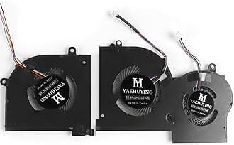 New CPU+GPU Cooling Fan Replacement for MSI GS65 Stealth P65 Creator 9SG 9SD 9SE 9SF, 8SF 8SE 8SD, WS65 (9TJ 9TK 9TL 9TM), P/N: MS-16Q4 MS-16Q5, BS5005HS-U3I U3J