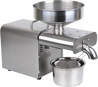 1500W Commercial Oil Press Machine, Oil Extractor, Stainless Steel, Automatic, Cold Hot Food Grade, 110V