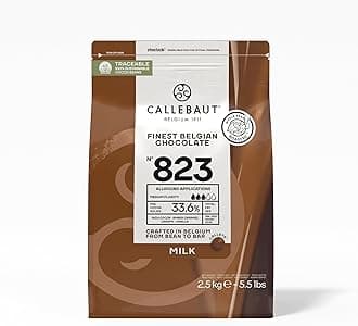 Belgian Milk Chocolate Callets for Baking (Chips) - 33.6% - 1 Bag, 5.5 Lbs