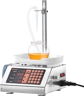 VEVOR Paste Liquid Filling Machine 5-300g,1L/min Flow Rate, Peristaltic Pump Digital Control Automatic Weighing Bottle Filling Machine for Soy Sauce, Drink, Vinegar, Milk, Alcohol,Low Viscous Liquids
