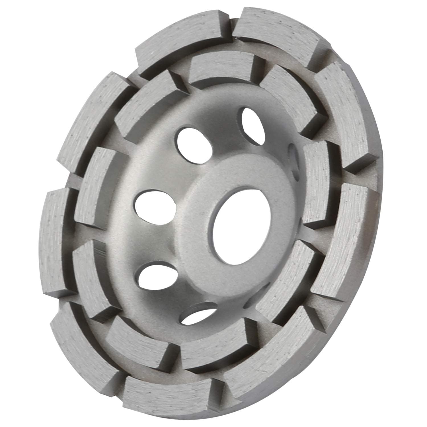 4 inch Diamond Cup Wheel Double Row Blade Wet and Dry Grinding Disc BX-114030 (1, 4in)