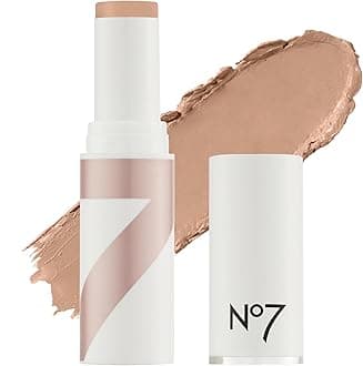 No7 Stay Perfect Foundation Stick - Long-Wear Cream Foundation with Medium, Buildable Coverage - Enriched with Squalene for a Hydrating, Non-Drying & Dewy Finish - Cool Beige (10g)