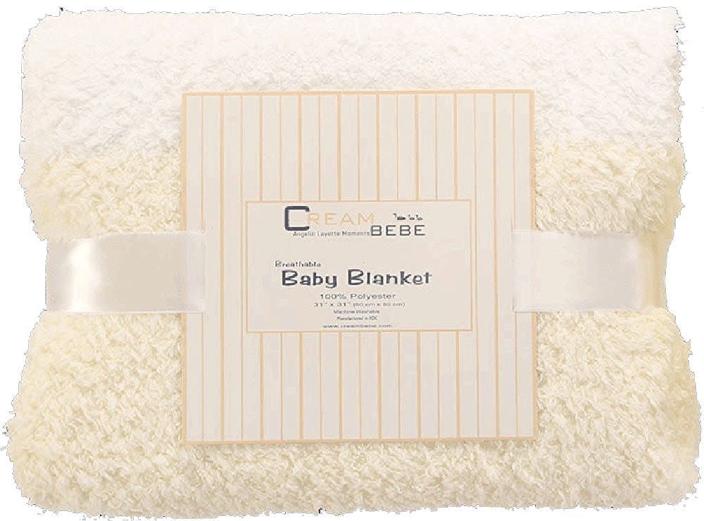 Breathable Fuzzy Baby Blanket (Ivory)