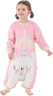 MICHLEY Baby Sleeping Bag Sack Long Sleeve with Feet Winter Swaddle Wearable Blanket for Boys Girls,Cat,1-3Years