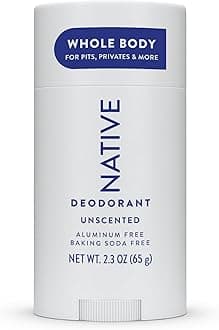 Whole Body Deodorant Stick Contains Naturally Derived Ingredients, Deodorant for Men and Women | 72 Hour Odor Protection, Aluminum Free with Coconut Oil and Shea Butter | Unscented