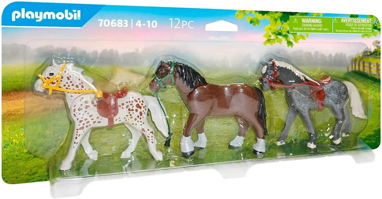 Playmobil 70683 Country 3 Horses Figure