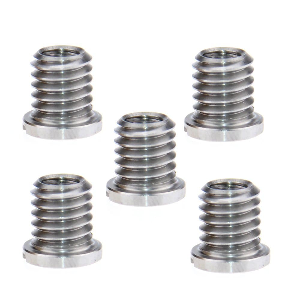 5 Pieces Threaded Screw Adapter 1/4"-20 Female to 3/8"-16 Male for DSLR Tripod Monopod - 0982