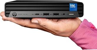 Pro 400 G9 Mini PC Desktop Computer, Intel CPU, 16GB DDR5 RAM, 512GB PCIe SSD, Triple 4K Display Support, USB-C, Ultra-Quiet Design, Bluetooth 5.2, WiFi 6, Keyboard and Mouse, Windows 11 Pro