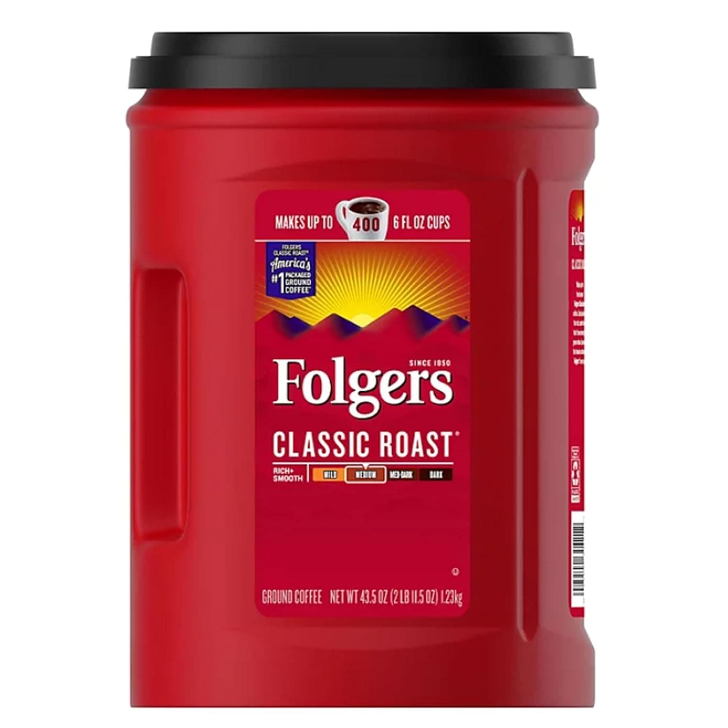 Folgers Classic Medium Roast Ground Coffee 1.23 kg Makes up to 400 Cups