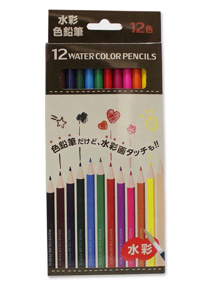 Water Color Pencils 12 Colors