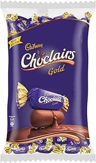 Cadbury Choclairs Chocolate Gold , 342 Grams Pack (60 Candies)
