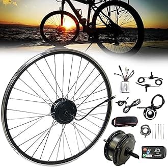 NYANS Electric Bike Conversion Kit, Batteries not Included, 20 24 26 27.5 28 29 Inch 700C Rear Wheel, 24V 36V 48V 250W 350W 500W Rear Drive Spinner Motor,36V500W-29in