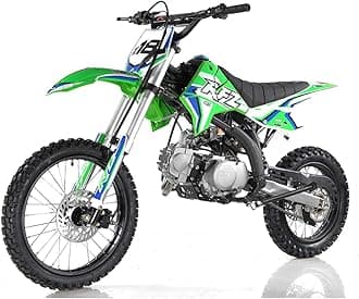 HHH DB X18 125CC Dirtbike Apollo RFZ Racing Gas Dirt Bike with Twin Spare Heave Duty Steel Frame Big Tires 17/14 inch 4 Speed Dirtbike for Youth Adult Vitacci Dirtbike
