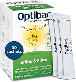 30Sach Optibac Probiotics Bifidobacteria Fibre – Pack Of 30 Sachets