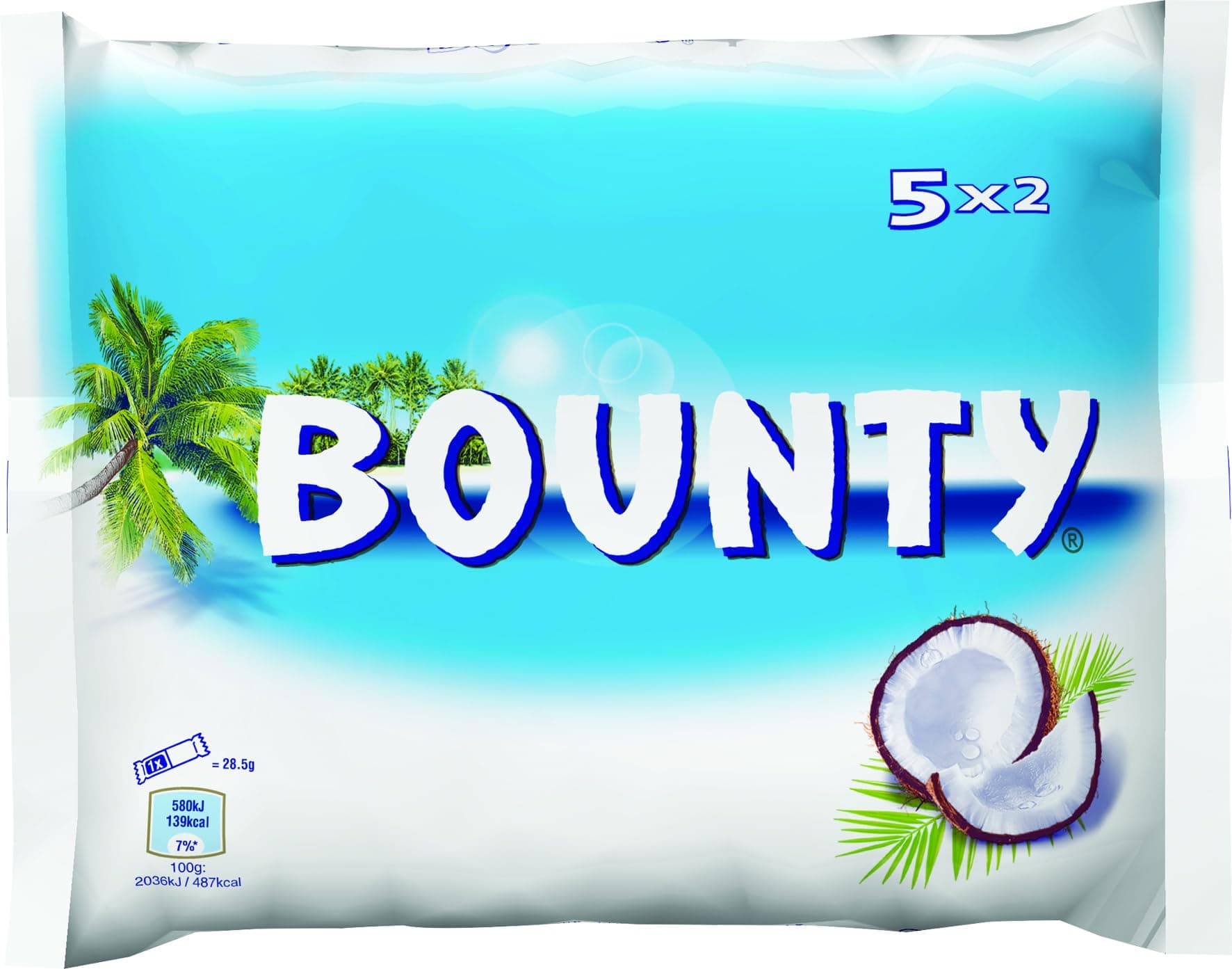 milk chocolate bars, multipack, 57g x 5