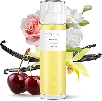 Ultra-Concentrated Hair & Body Perfume Mist, Long Lasting Women's Fragrance, Gourmand Perfumes for Women, Vegan and Cruelty Free (Tabu Cherry)