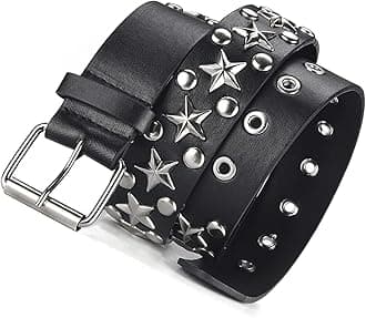 Studded Belt Punk Belt Y2K Goth Belt for Men or Women