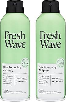 Odor Eliminator Spray & Air Freshener, 8 oz. | Pack of 2 | Non-Aerosol, Fine Mist | Odor Absorbers | Safer Odor Relief | Natural Plant-Based Odor Eliminator | For Furniture, Fabrics & Trash