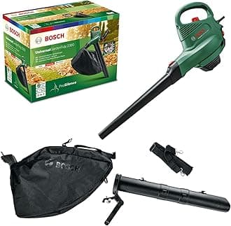 06008B1072 Electric Leaf Blower and Vacuum UniversalGardenTidy 2300 (2300 W, collection bag 45 l, variable speed, for blowing, vacuuming and shredding leaves, in carton packaging)