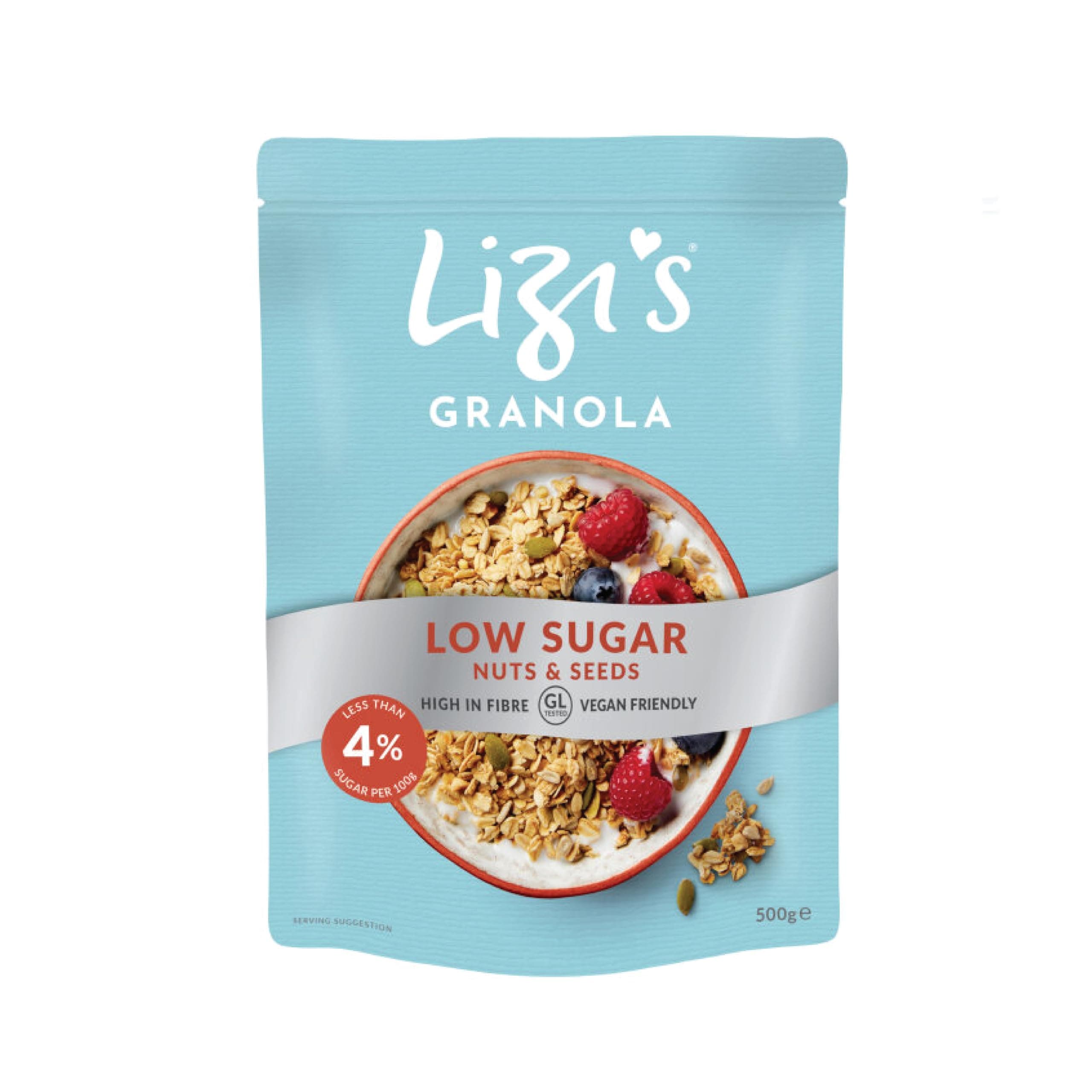 Lizi's Granola Low Sugar Nuts and Seeds 500g