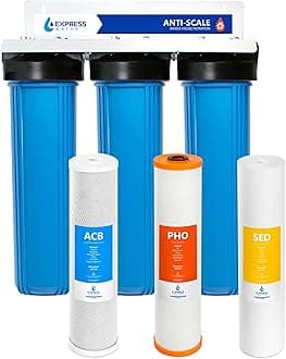 Whole Home Water Filter System| Anti-Scale | 3 Stage Water Purifier Whole Home, Top-Tier Anti-Scale Filter Specially Designed to Prevent Scale Build-Up, Protects Appliances, No More Descaler Solution