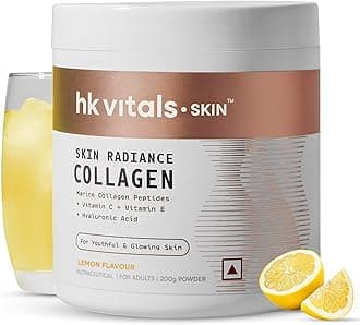 Marine Collagen Supplement (Lemon, 200g) | Vitamin C, E, Sodium Hyaluronate | For Healthy Skin, Hair & Nails