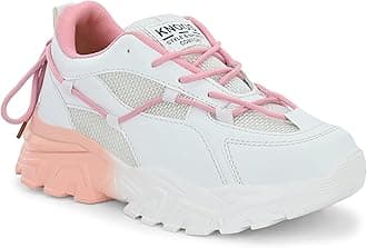 KNOOS Stylish Trendy Lightweight Canvas Casual High Top Sneaker Shoes For Women's & Girls| Sneakers| White UK