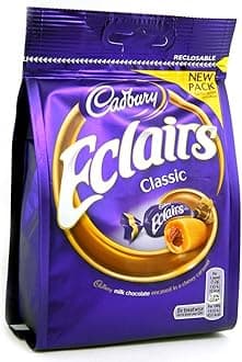 Original Classic Cadbury Chocolate Eclairs Imported from the UK, England