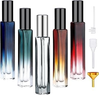 Segbeauty Glass Perfume Bottle Set, 5 Pack of 10ML Portable Perfume Travel Re...