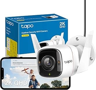 C320WS 2K QHD Wireless & Wired Security Camera Outdoor, IP66, Person/Vehicle Detection, Starlight Colour Night Vision, Cloud and Local Storage, Works With Alexa and Google, No Monthly Fee