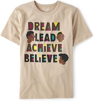 The Children's Place boys Positive Vibes Graphic Short Sleeve Tee